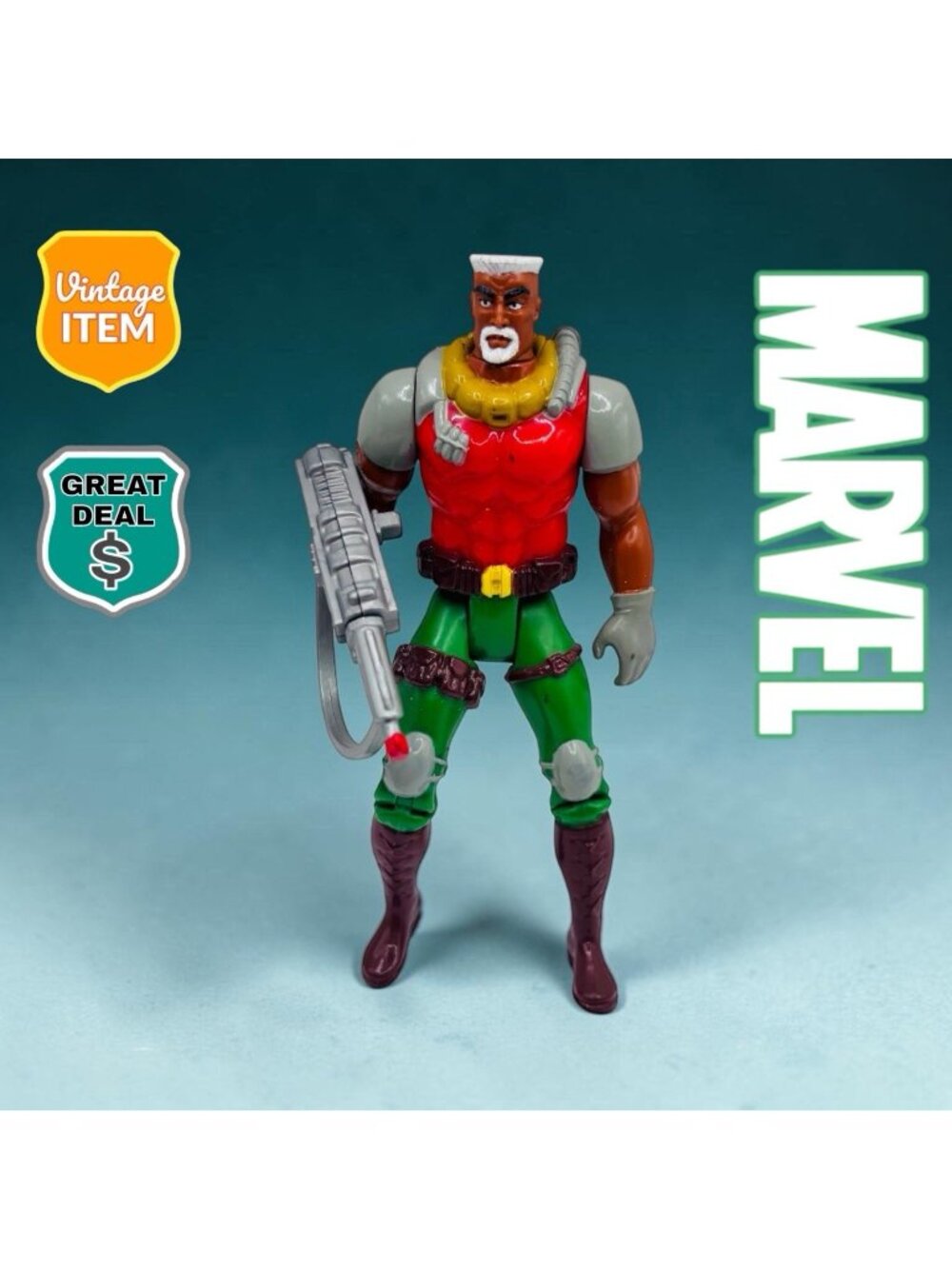 Vintage G.W. Bridge Marvel Superheroes X-Men X-Force Line Loose 5" SHIELD.